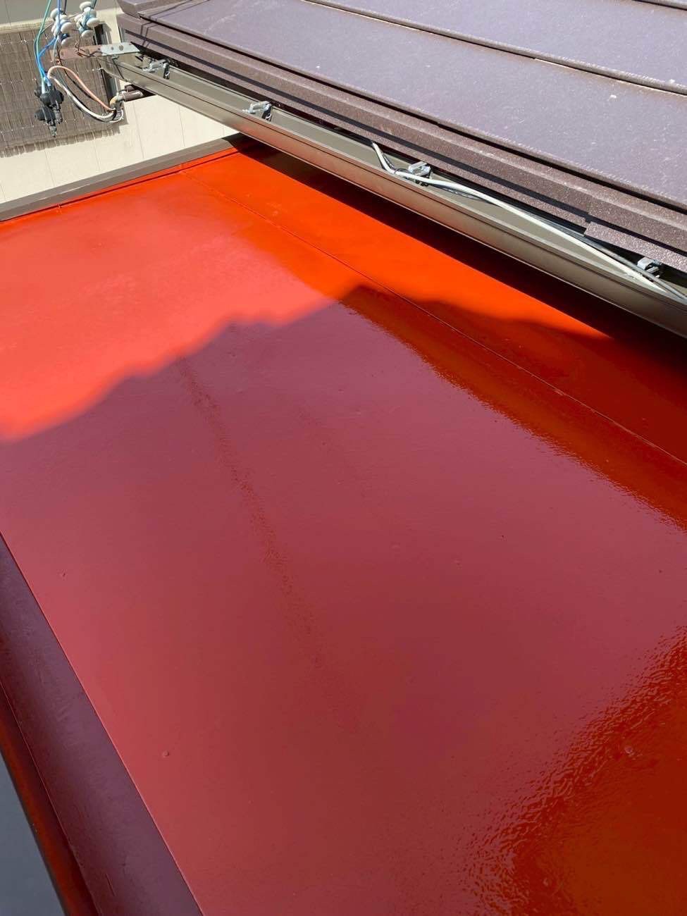 錆止め塗料の塗布